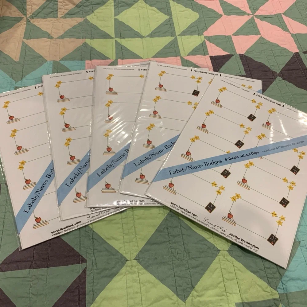 Teacher School Theme Printable Labels/Name Badges